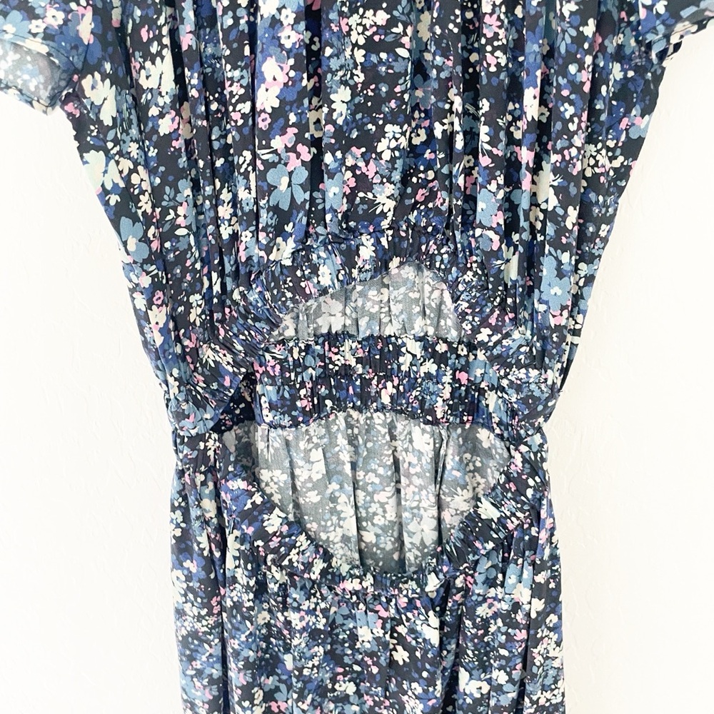 Marine Layer Charlotte maxi dress in blue floral size small - Picture 9 of 10